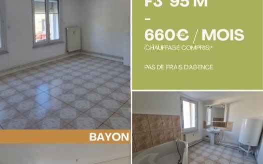 F3 spacieux 95m² proche commodités