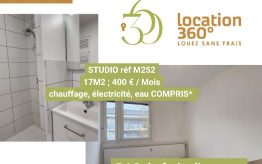 Studio proche transports – chauffage compris